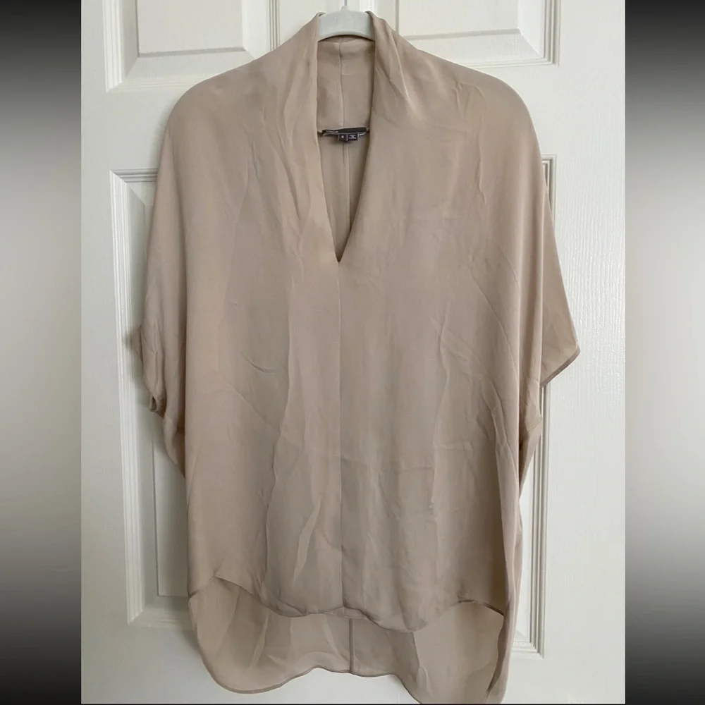 Vince Silk Blouse Cream Size S - Picture 8 of 8